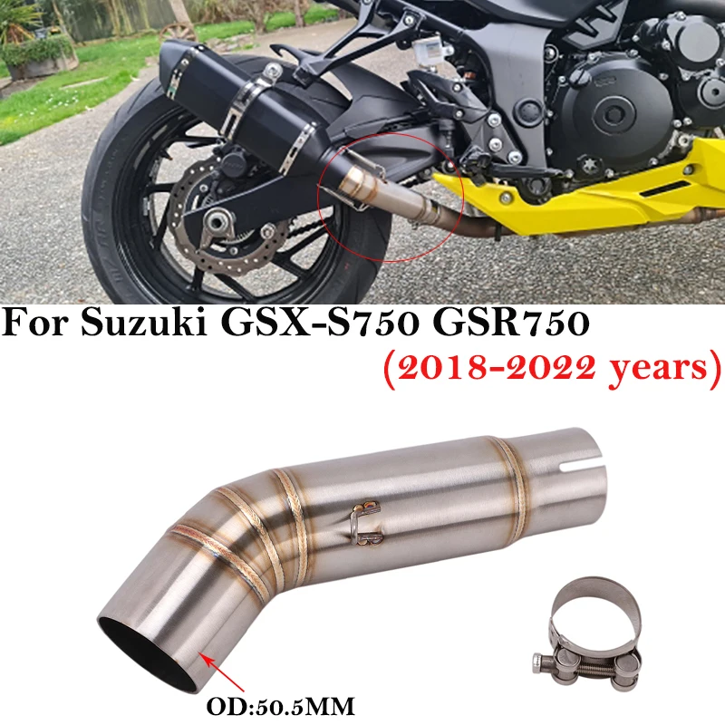 Tubo intermedio escape Suzuki GSX-S 750 BK750