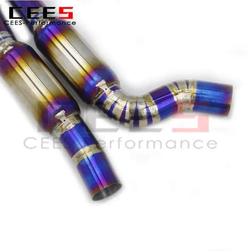 Escape medio SS304 Cees para BMW M2 Competition F87 – Tubo resonado - imagen 4