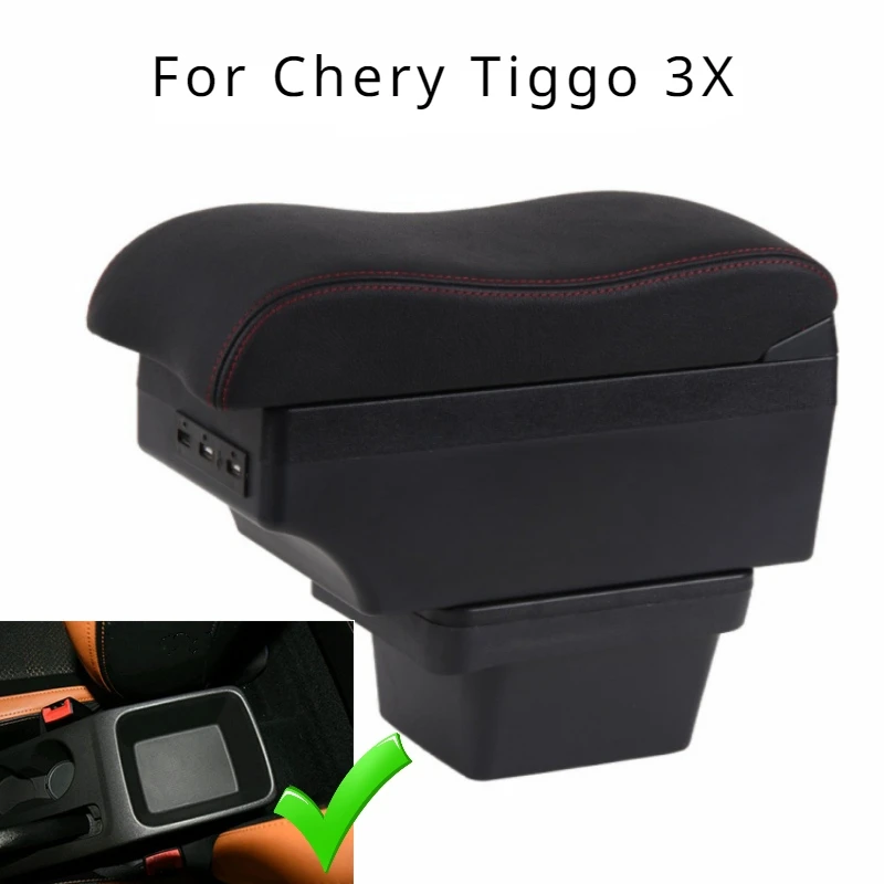Consola central con reposabrazos LED y USB Chery Tiggo 3X