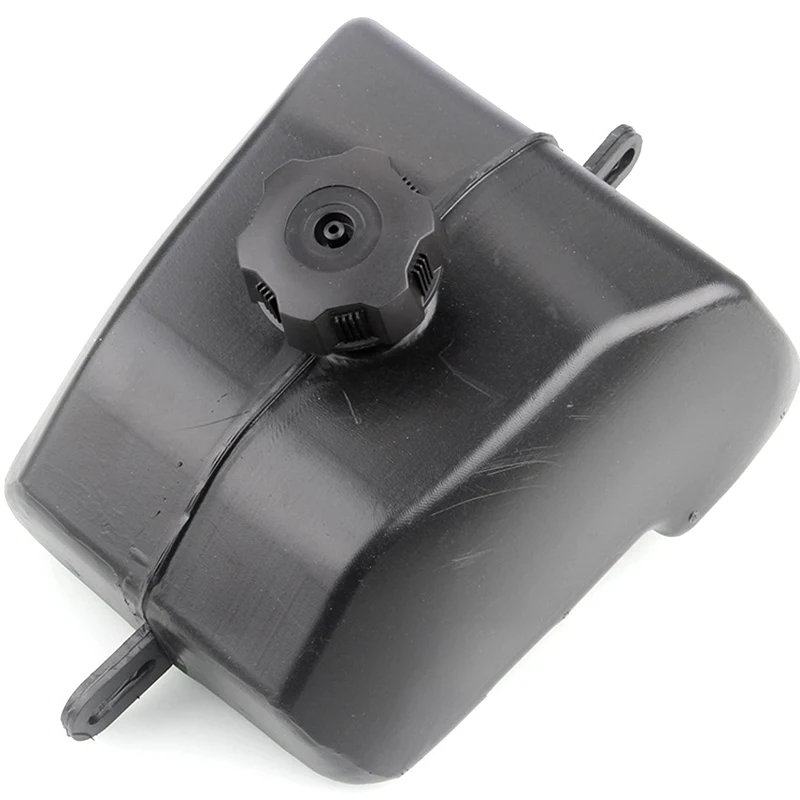 Tanque de combustible de gasolina de plástico negro con tapa