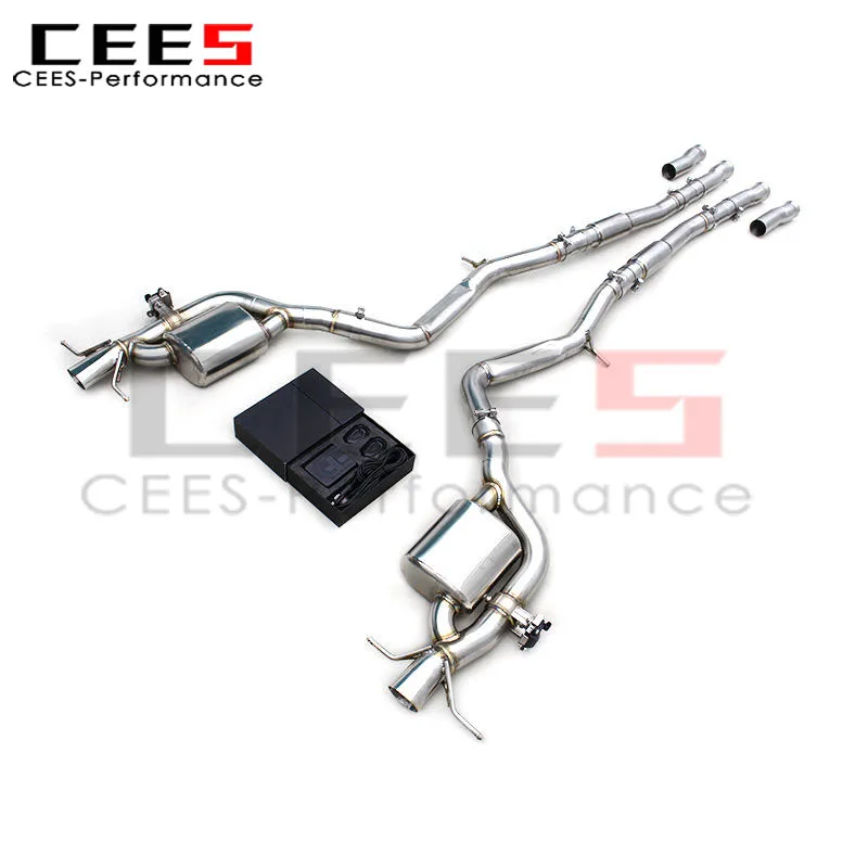 CEES Escape trasero para Mercedes S580 W223 4.0T acero inoxidable - imagen 3