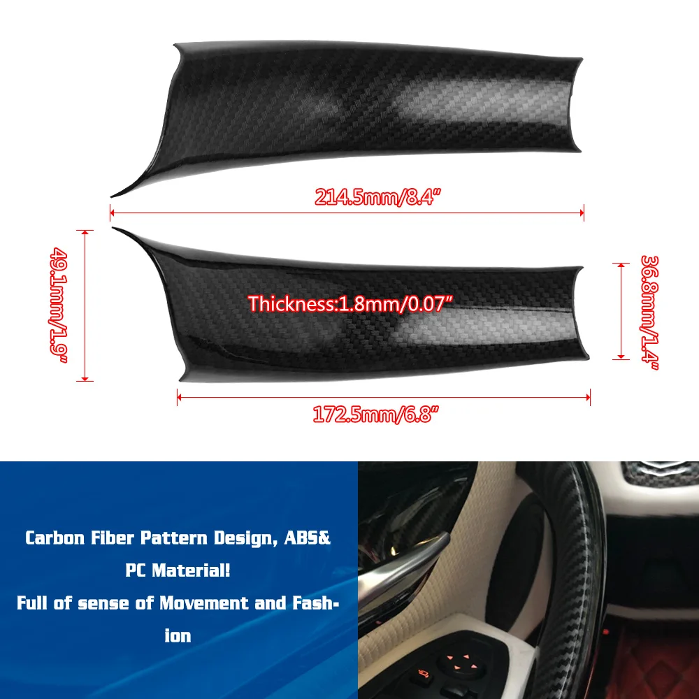 Fundas de maneta interior efecto carbono para BMW X5 X6 E70 E71 E72 - imagen 3