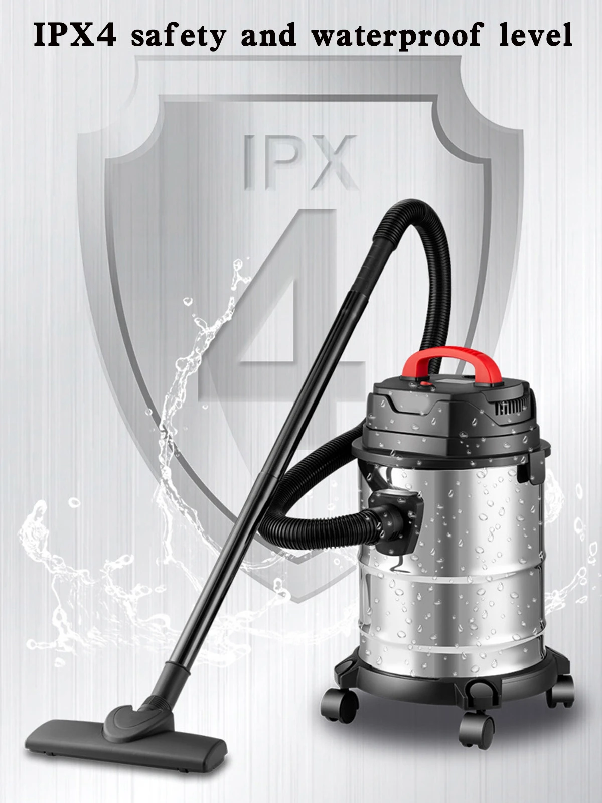 Aspirador industrial seco y húmedo de acero inoxidable doméstico