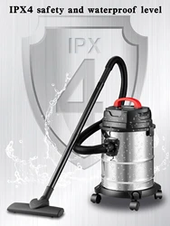 Aspirador industrial seco y húmedo de acero inoxidable para hogar