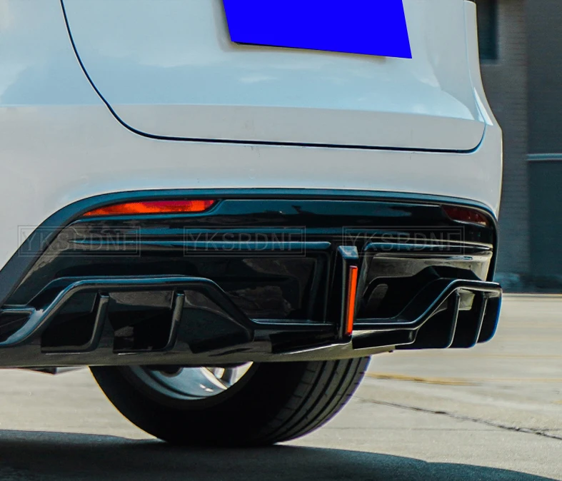 Difusor trasero ABS negro brillante para Tesla Model Y 2020-2025 - imagen 3