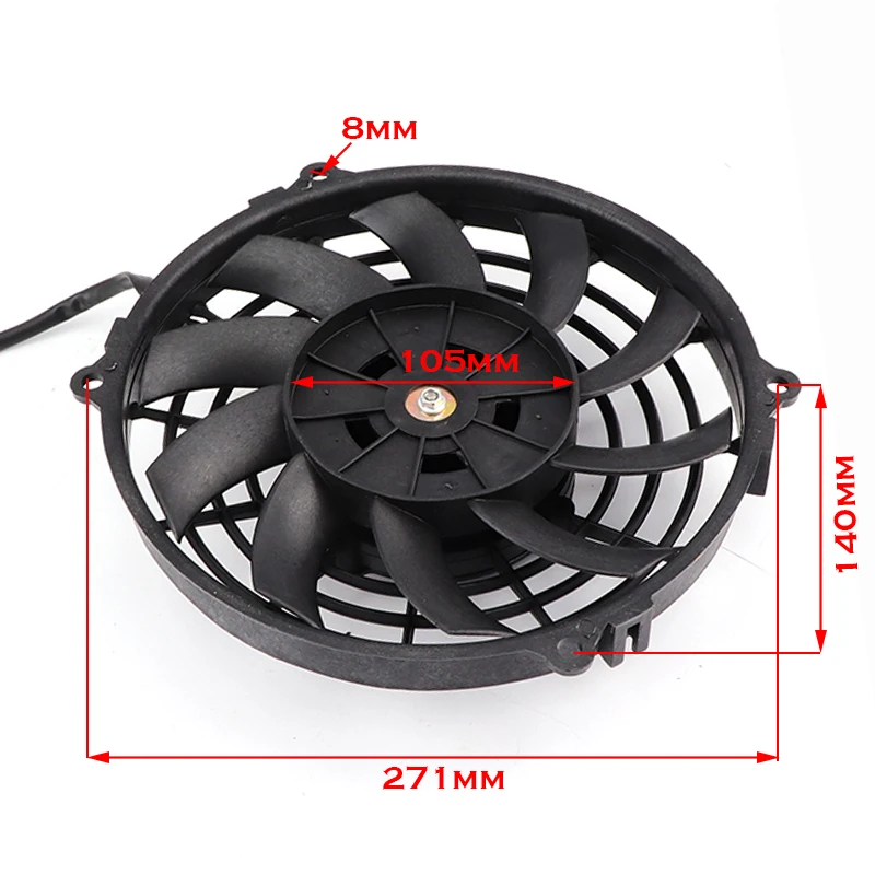 Kit refrigeración aceite 12V con ventiladores para moto 150-300cc MTB, quad y ATV - imagen 3