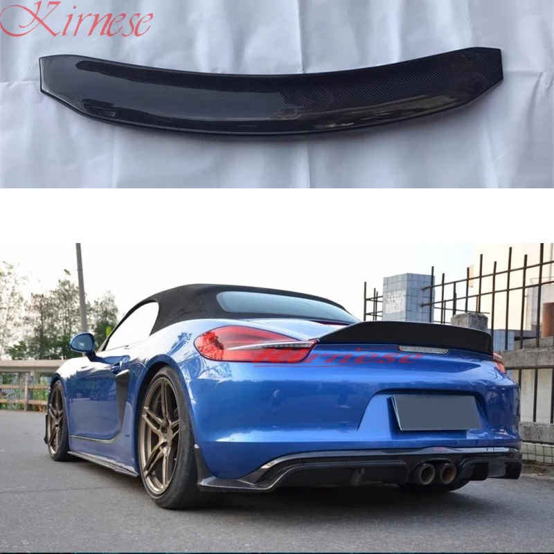 Alerón trasero carbono negro para Porsche Boxster 981 (2013-2016)
