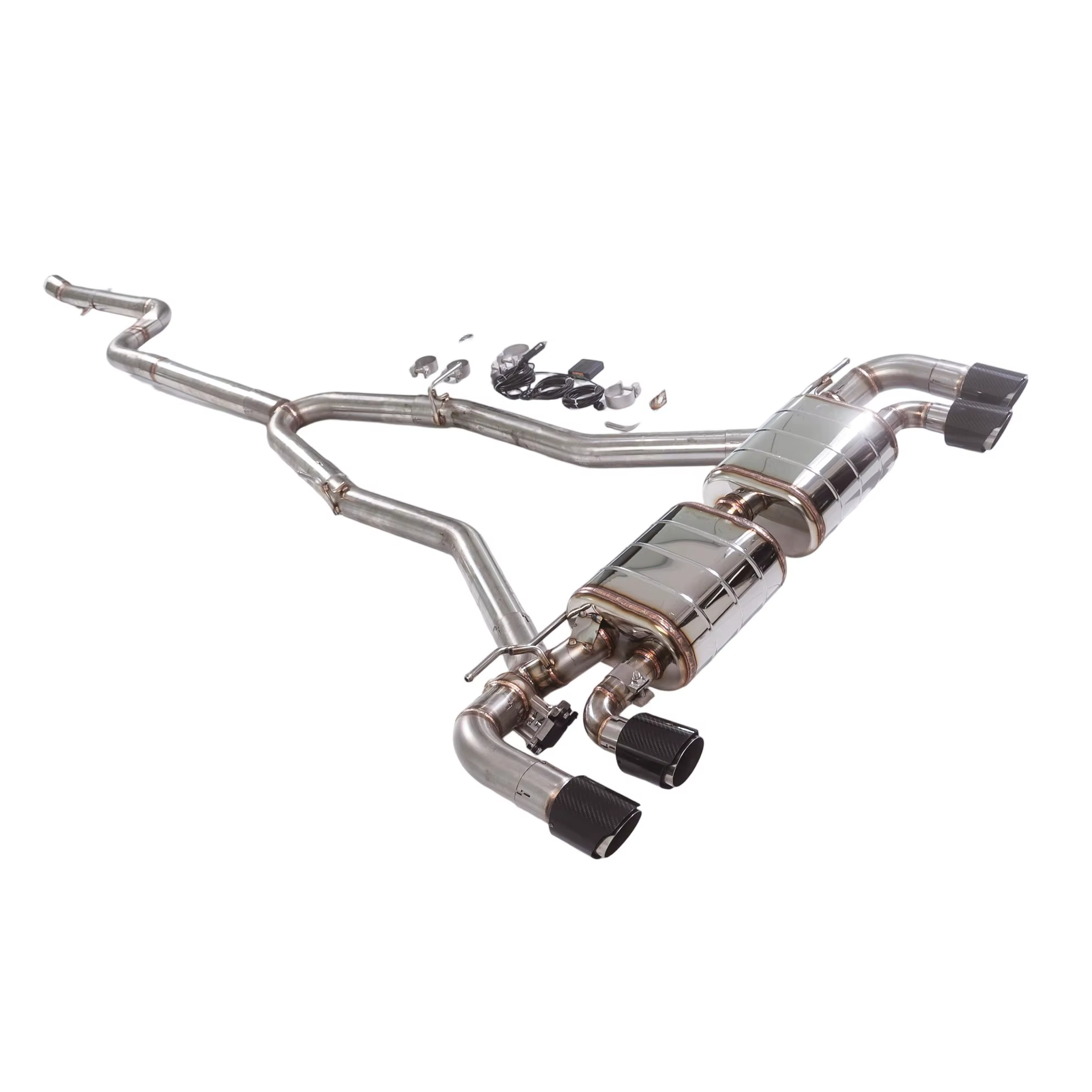 Sistema de escape catback BMW 540i G30 B58 3.0T de acero inoxidable - imagen 3