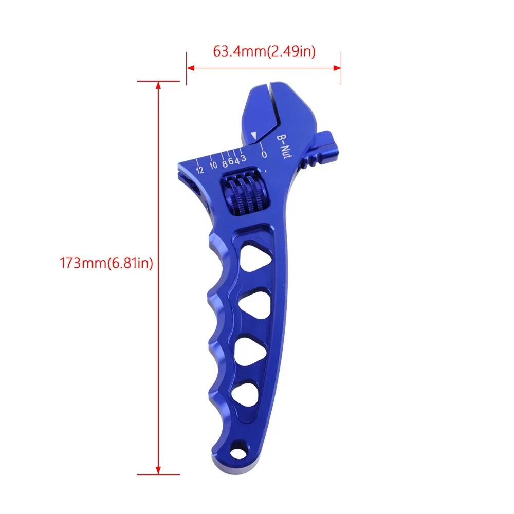 Llave ajustable para racores AN de aluminio para mangueras flexibles - imagen 2
