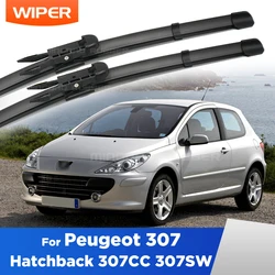 Escobillas limpiaparabrisas silenciosas 28" + 26" Peugeot 307 307CC 307SW
