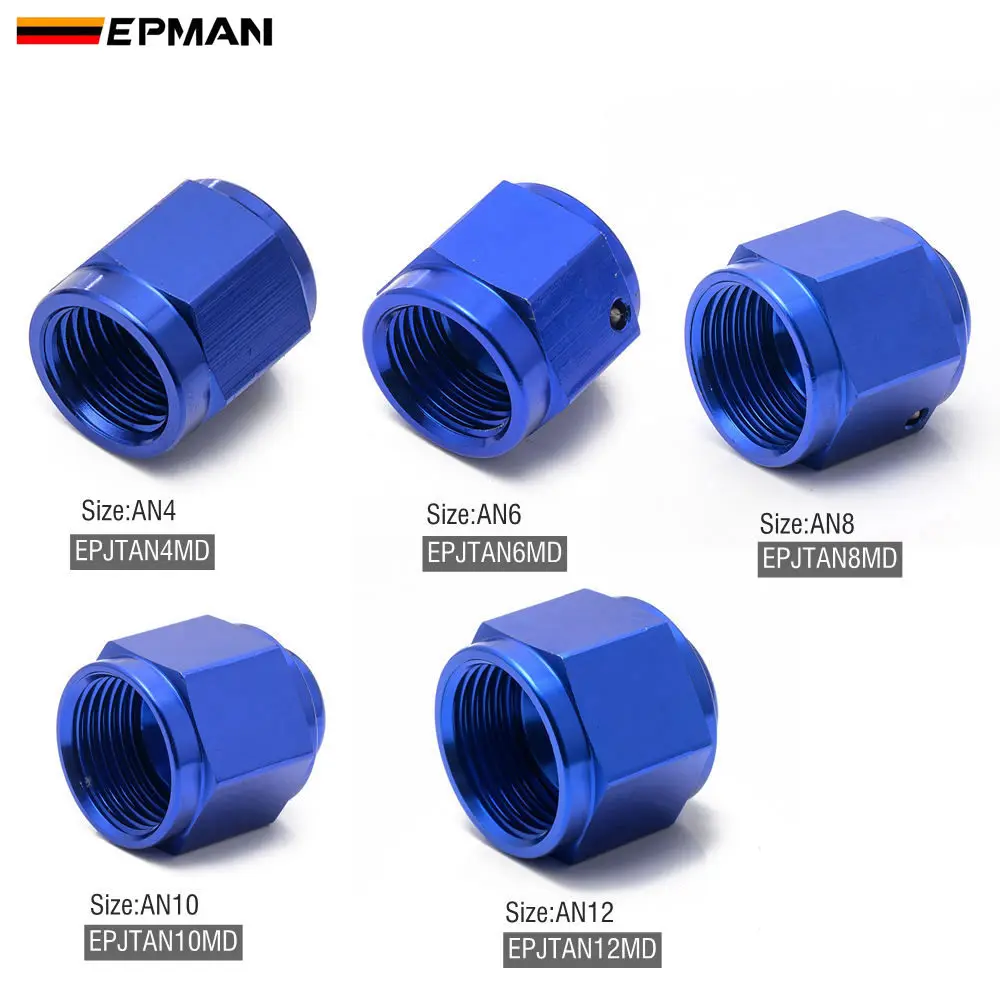 Tapón hembra AN4 EPMAN de aluminio azul - imagen 2