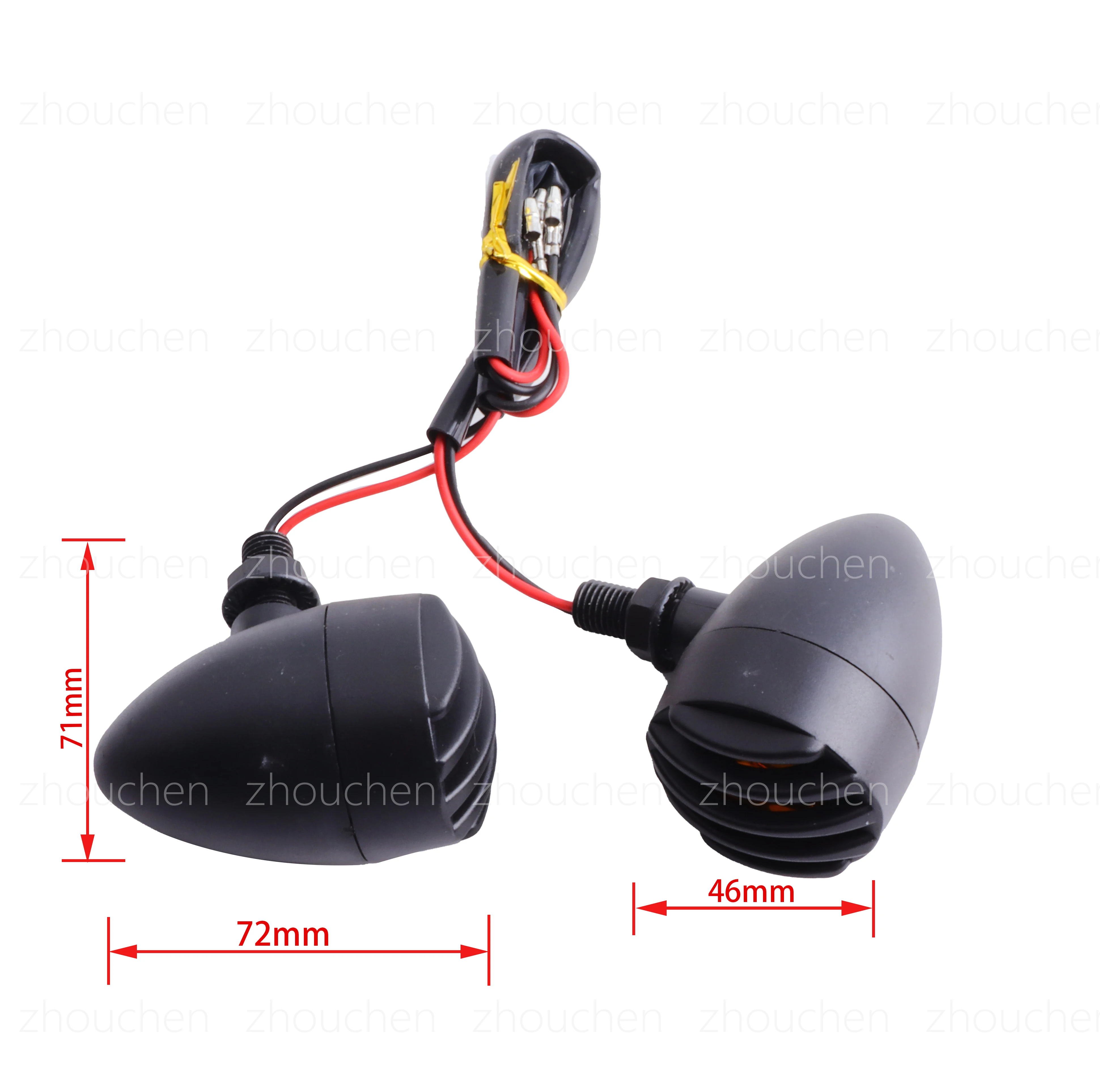 Intermitentes LED moto Universal 12V estilo Vintage, luz secuencial - imagen 5