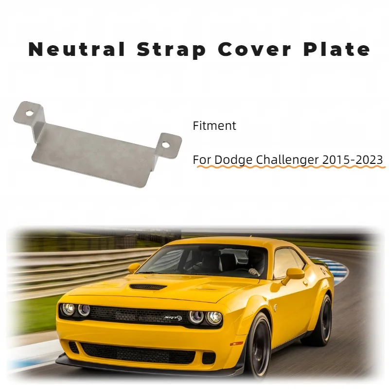 Para Dodge Challenger 2015-2023 2017 2018 2019 2020 2021 2022 Kit de placa de cubierta de correa neutra modificación Interior de acero inoxidable