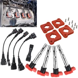 Kit de bobinas de encendido tipo R8 con arnés ICM para Audi A4 B5 1.8T