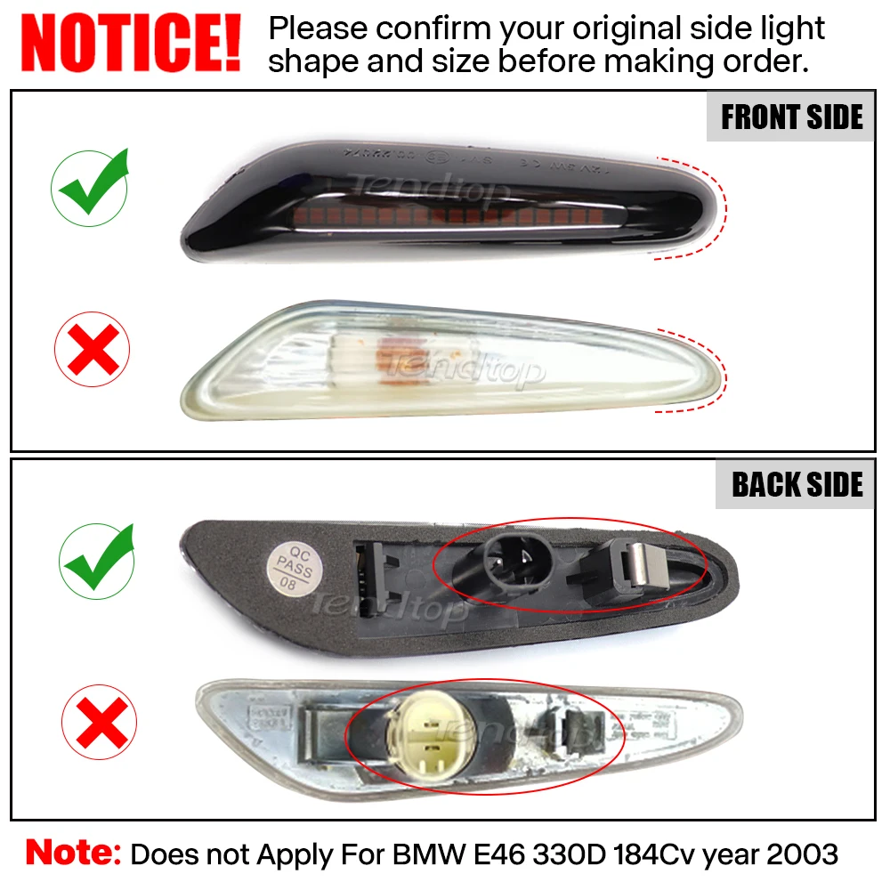 Luz LED intermitente dinámica para BMW – repetidora de espejo lateral - imagen 4