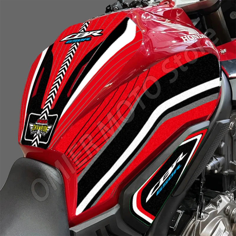 Kit Pegatinas Protección Depósito Honda CBR650R - Tank Pad y Tapa Llenado - imagen 5