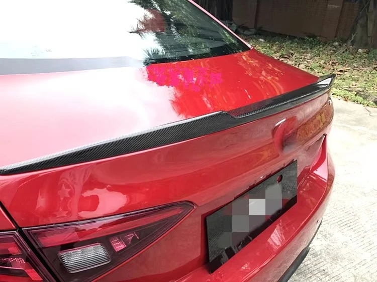 2017+ para alerón trasero de maletero Alfa Romeo Giulia estilo QV alerón de fibra de carbono Romeo Giulia - imagen 5