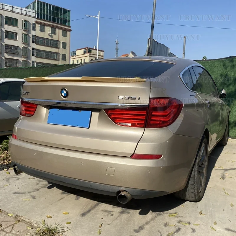 Alerón deportivo para BMW serie 5 GT F07, Kit de carrocería, accesorios carbono y de Color negro brillante, 2010-2017 - imagen 4