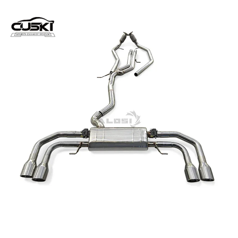 Silenciador de escape en acero inoxidable para Audi Q8 3.0T 2018-2023 - imagen 4