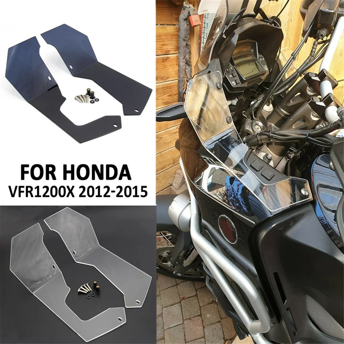 Parabrisas Honda VFR1200X 2012-2015 gris ahumado - imagen 5