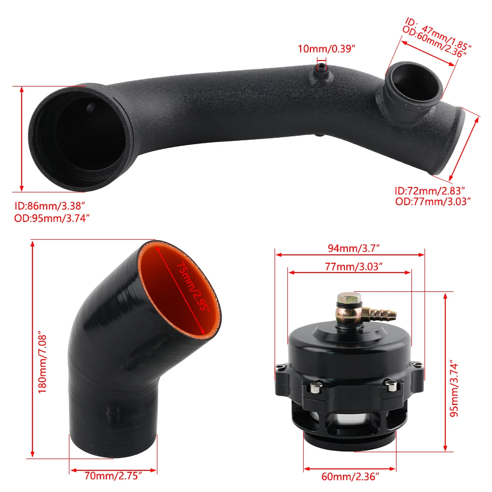 Kit tubo duro Turbo BMW N54 135i/335i