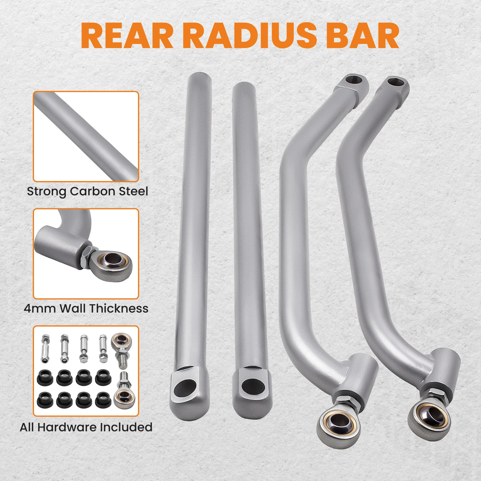 Kits de barras de varillas de radio de alto distancia superior e inferior para Polaris RZR 1000 XP 4 EPS - imagen 5