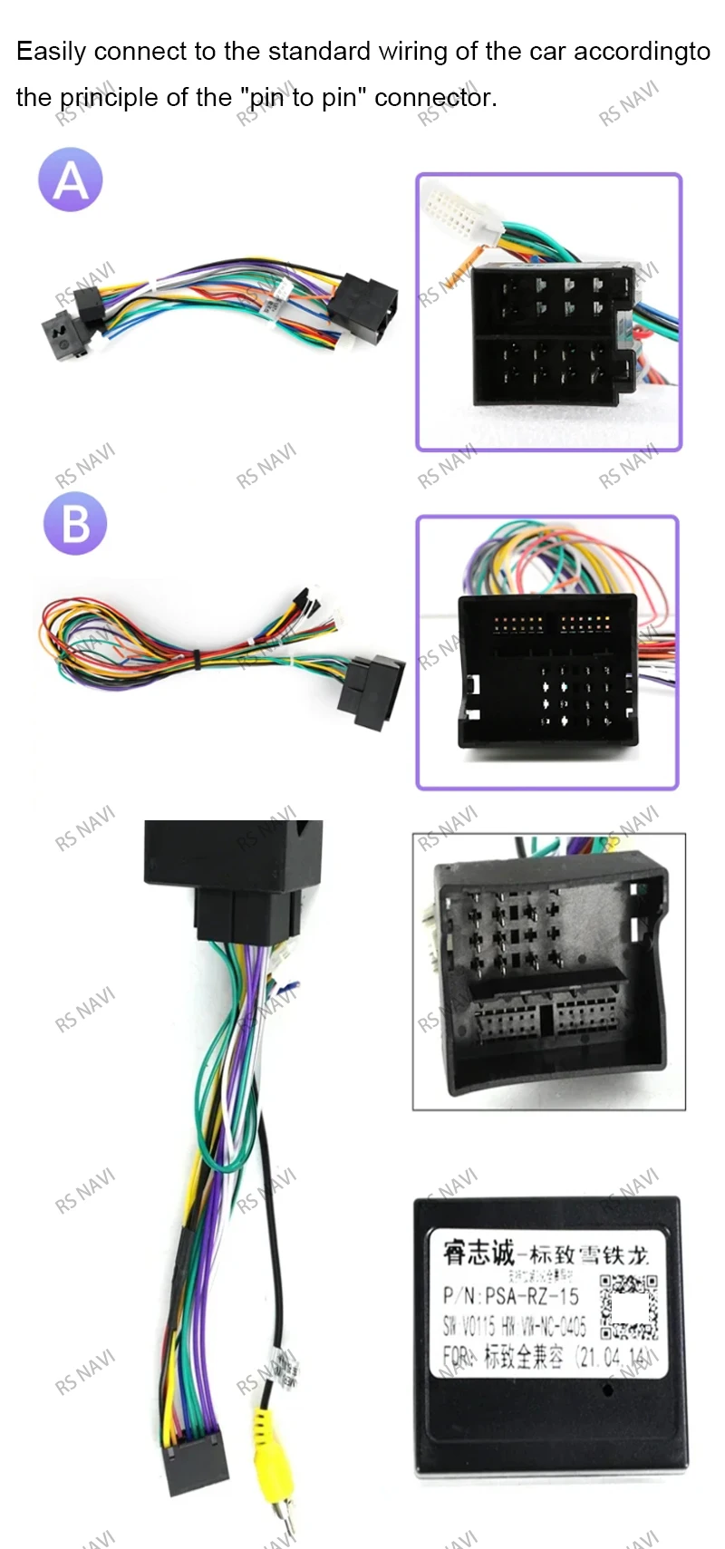 Radio multimedia RSNAVI para Citroën C4