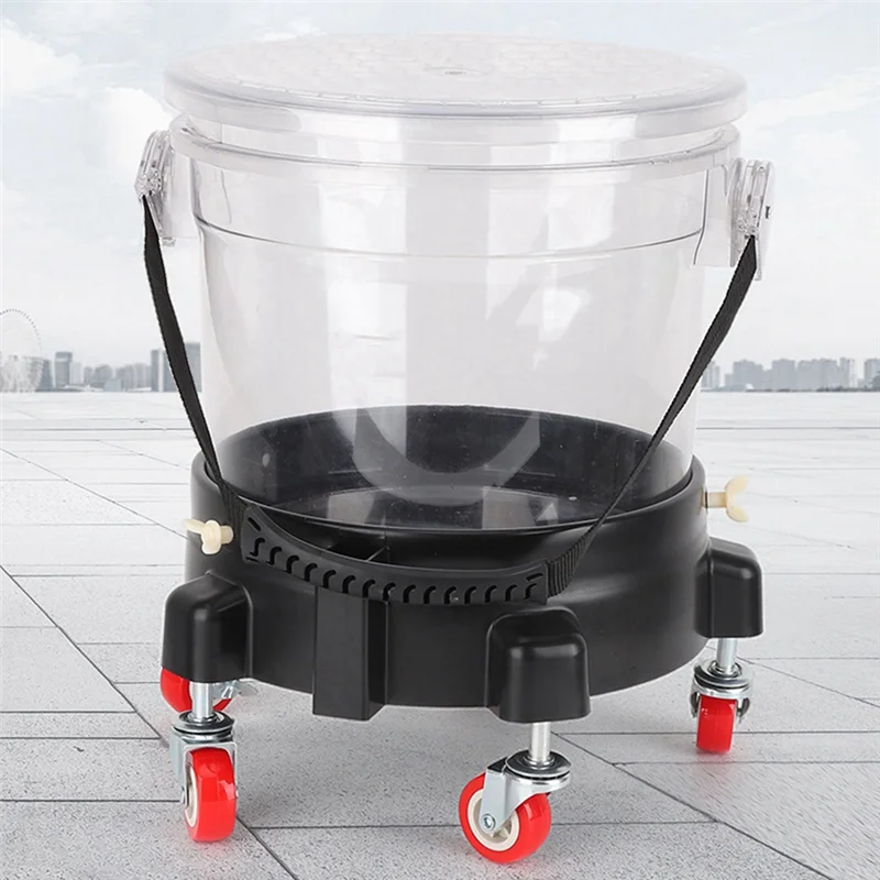 Plato giratorio extraíble 360° para cubo rodante – lavado de coches