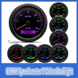 Velocímetro GPS con odómetro retroiluminado multicolor
