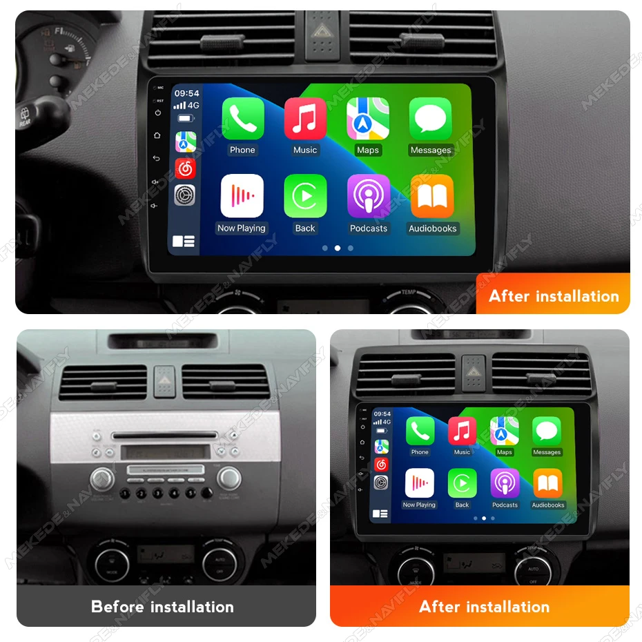 MEKEDE Android Auto inalámbrico Carplay para Suzuki Swift 2003-2010 - imagen 2