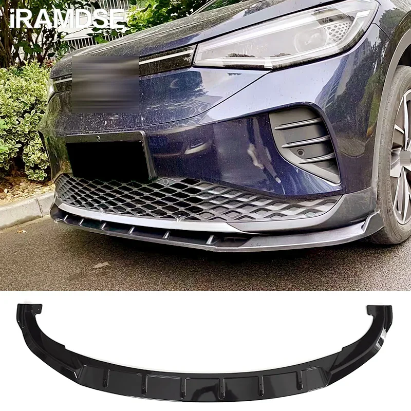 Labio delantero negro para parachoques Volkswagen ID.4 2021-2024