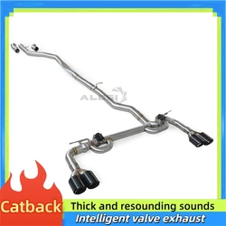 Escape Catback BMW 5/6 GT B58 3.0T 2020-24 – Válvula Activa Fibra Carbono 4 Puntas