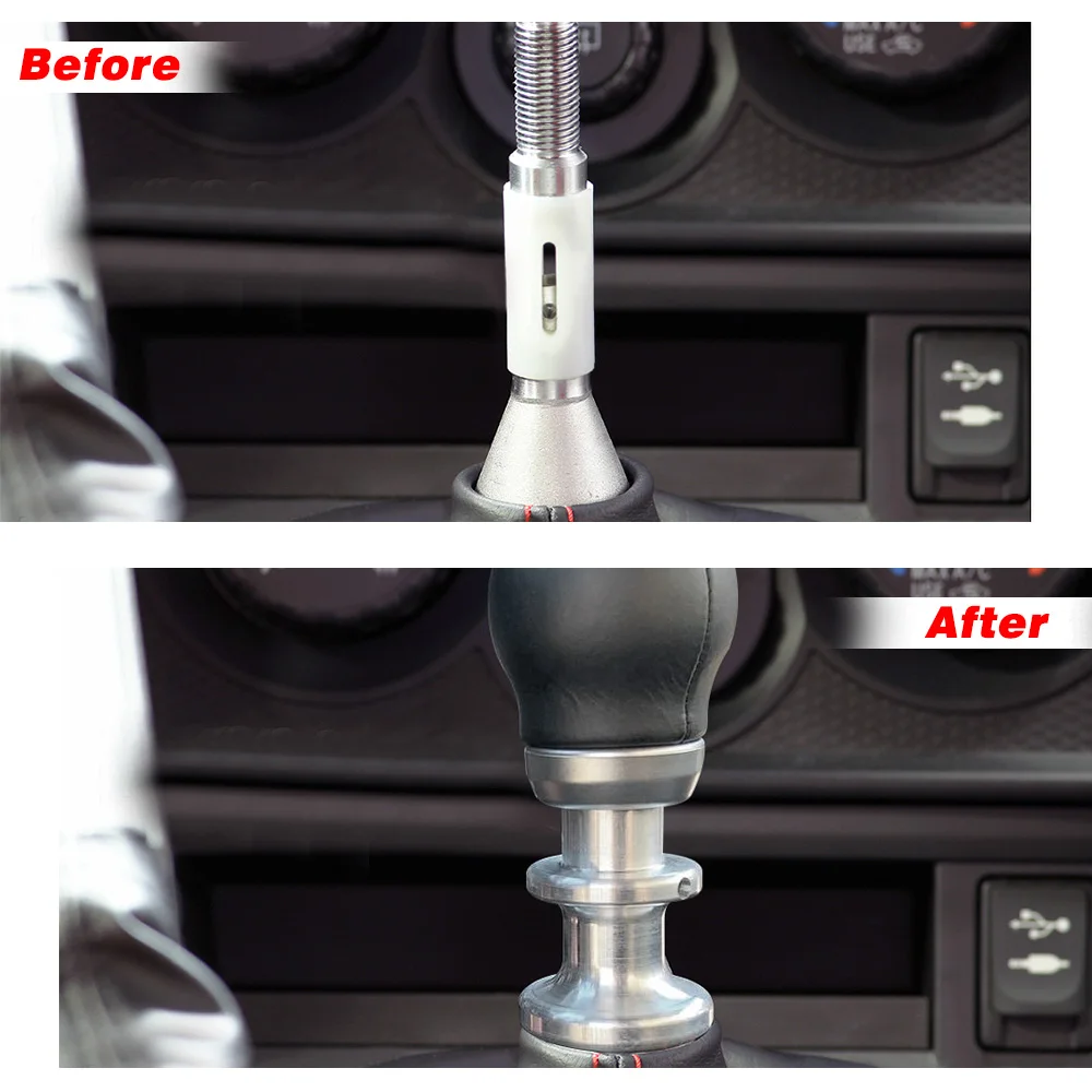 Nuevo estilo de coche perilla de palanca de cambios elevador inverso para Subaru BRZ Toyota FT86 GT86 plata, rojo, negro, azul PQY-SKA92 - imagen 4