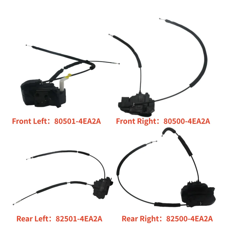 80500-4EA2A Actuador de cerradura de puerta delantera trasera izquierda/derecha para Nissan Qashqai J11E 2013-2018 80501-4EA2A 82500-4EA2A 82501-4EA2A