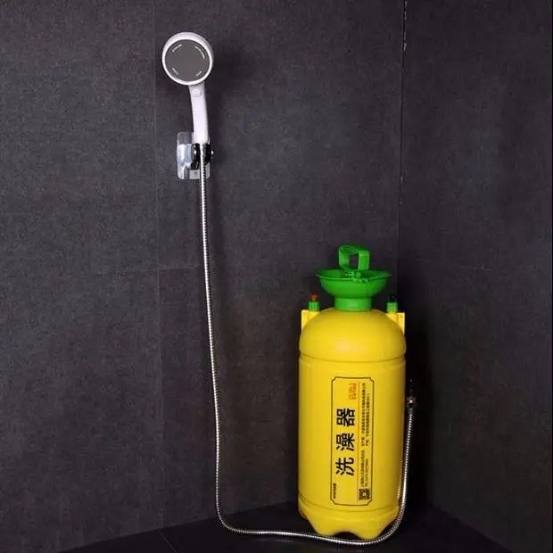 Ducha portátil para camping y ducha de coche con cubo - imagen 2