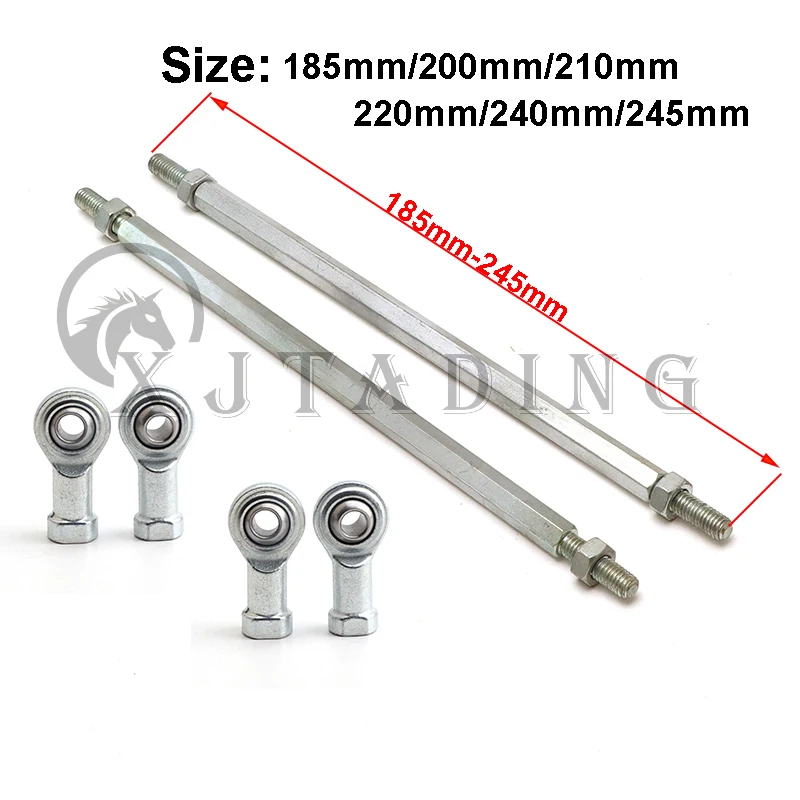 Kit de barra de dirección M8 ajustable para minimoto, quad y buggy