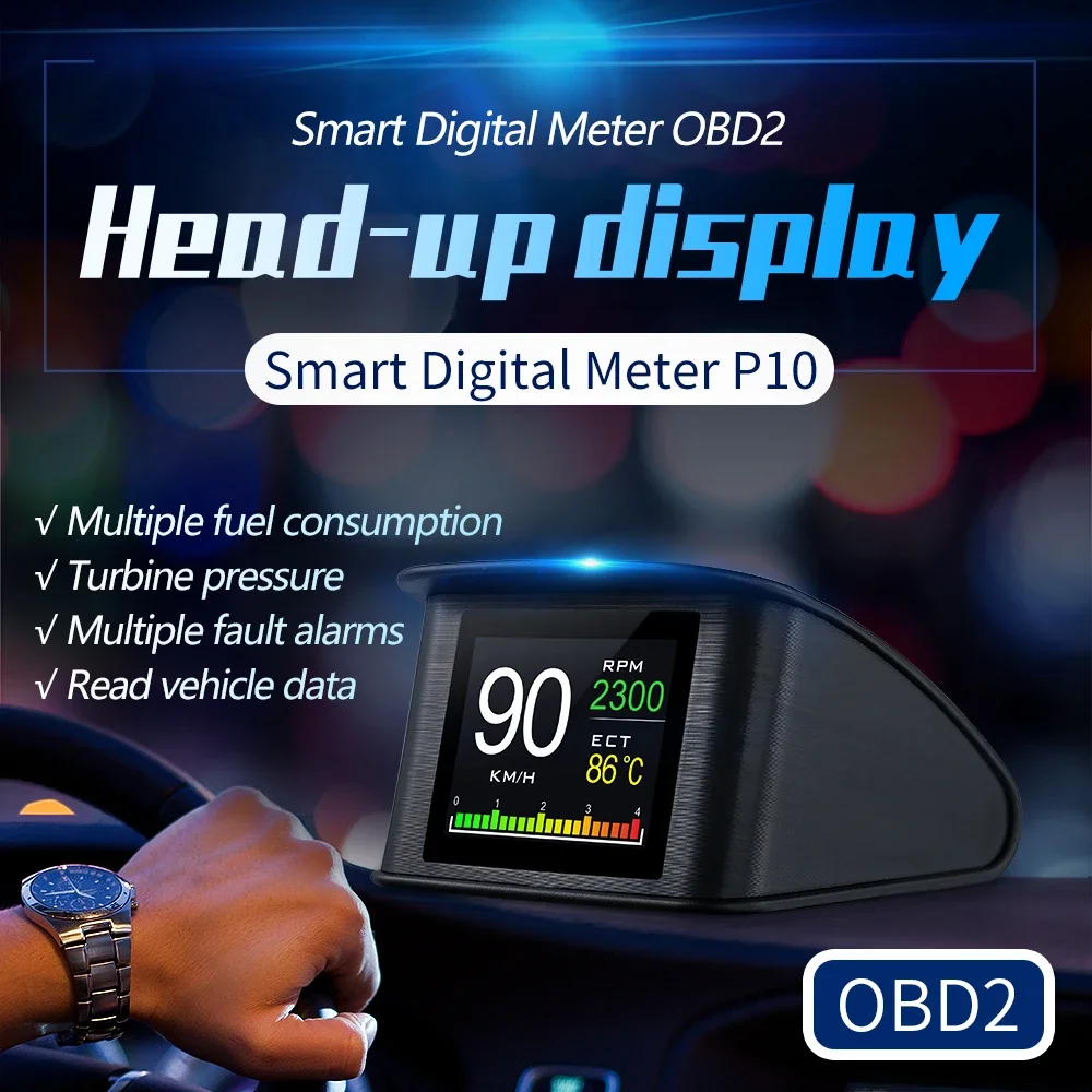 Pantalla OBD2 P10 Pro, ordenador de a bordo y velocímetro digital - imagen 3