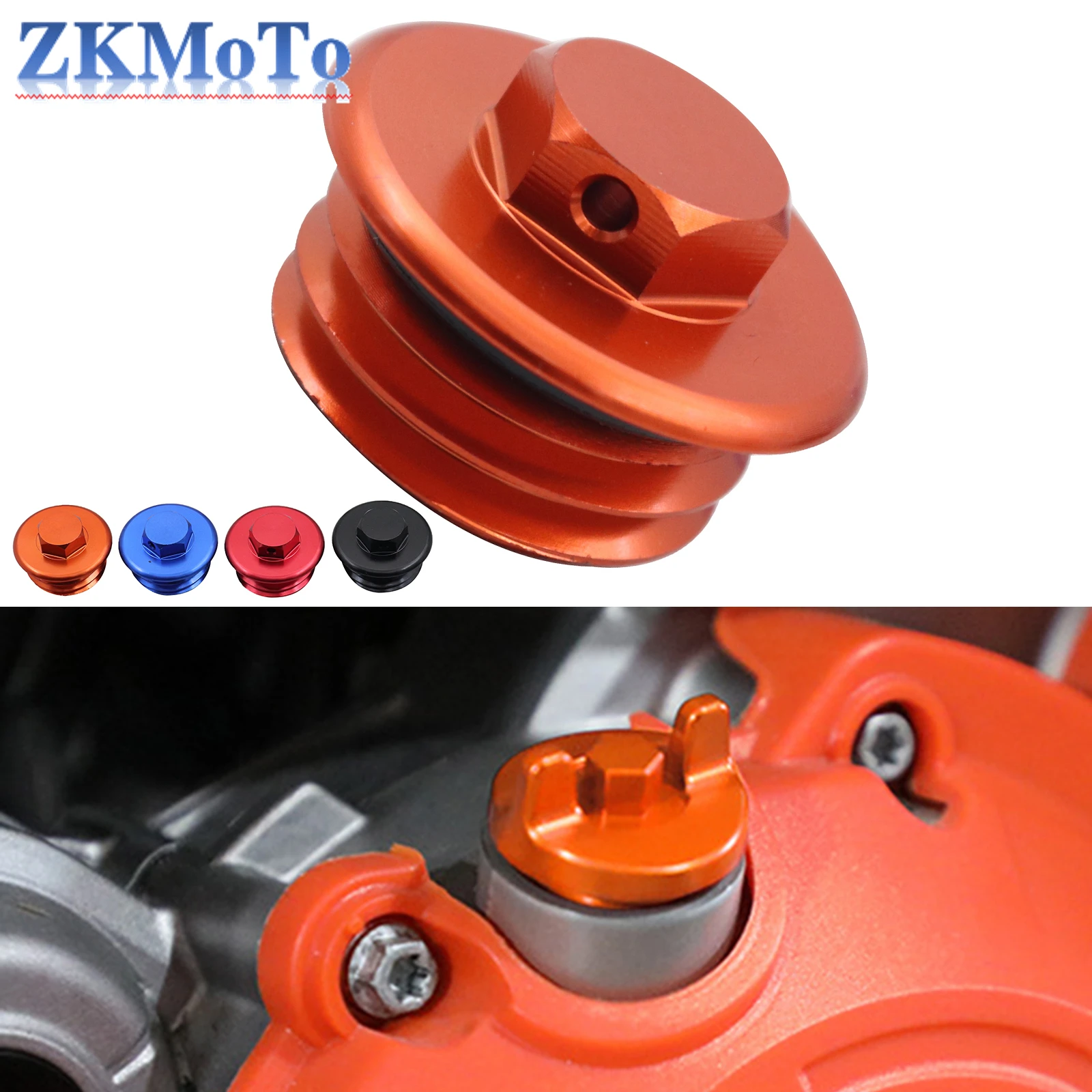 Tapa de llenado de aceite de motor CNC para Motocross, cubierta para KTM 65SX 85SX 105SX SX SXF XC XCF XCW XCFW EXC EXCF TPI Six Days 2004-2022