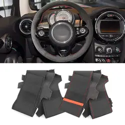 Funda de volante en cuero y gamuza para Mini Cooper R50-R61 y F54-F60