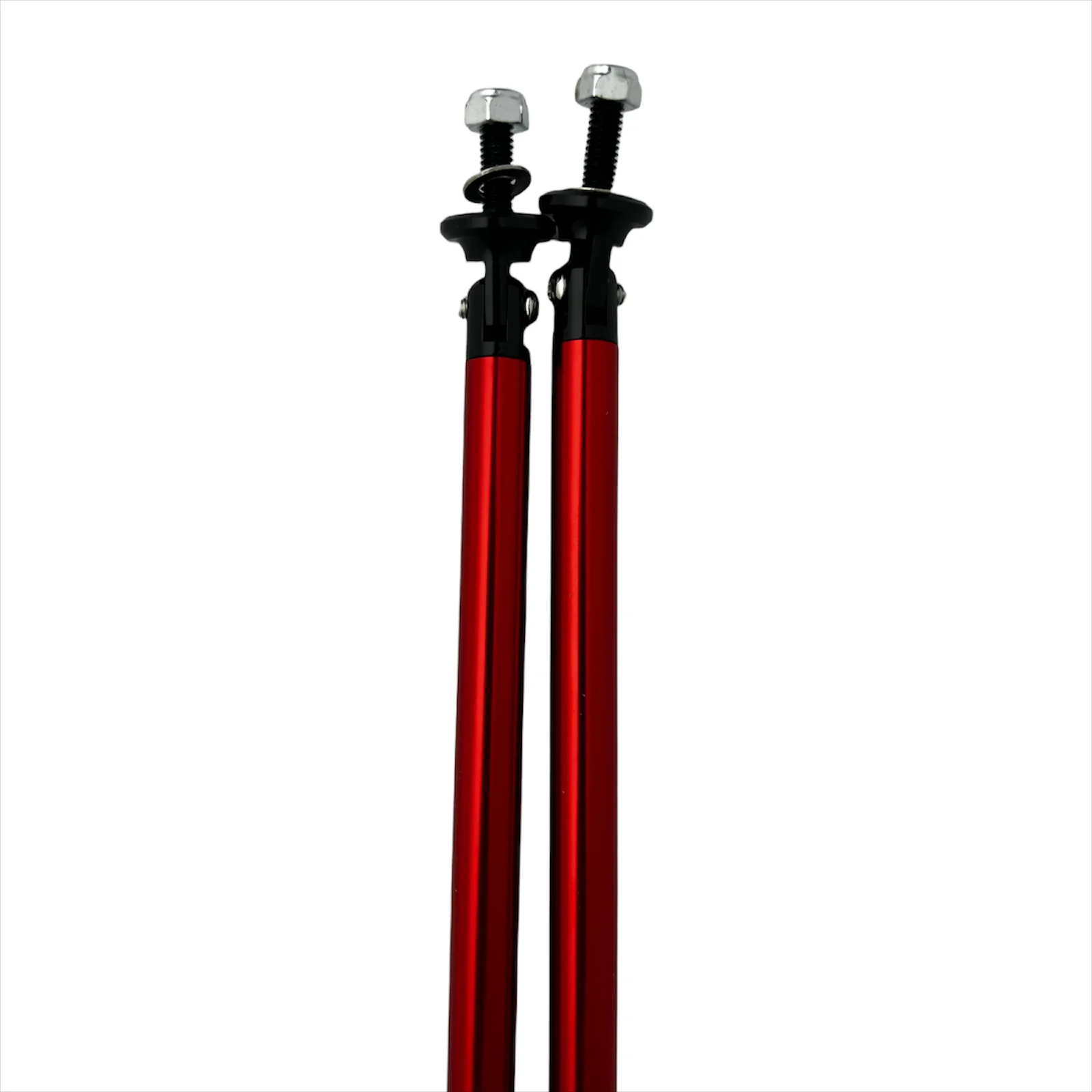 Barras de soporte ajustables para labio delantero universal rojas - imagen 2