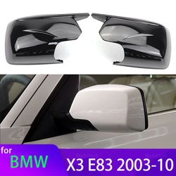 Carcasas de retrovisor M Look negro brillante para BMW X3 E83