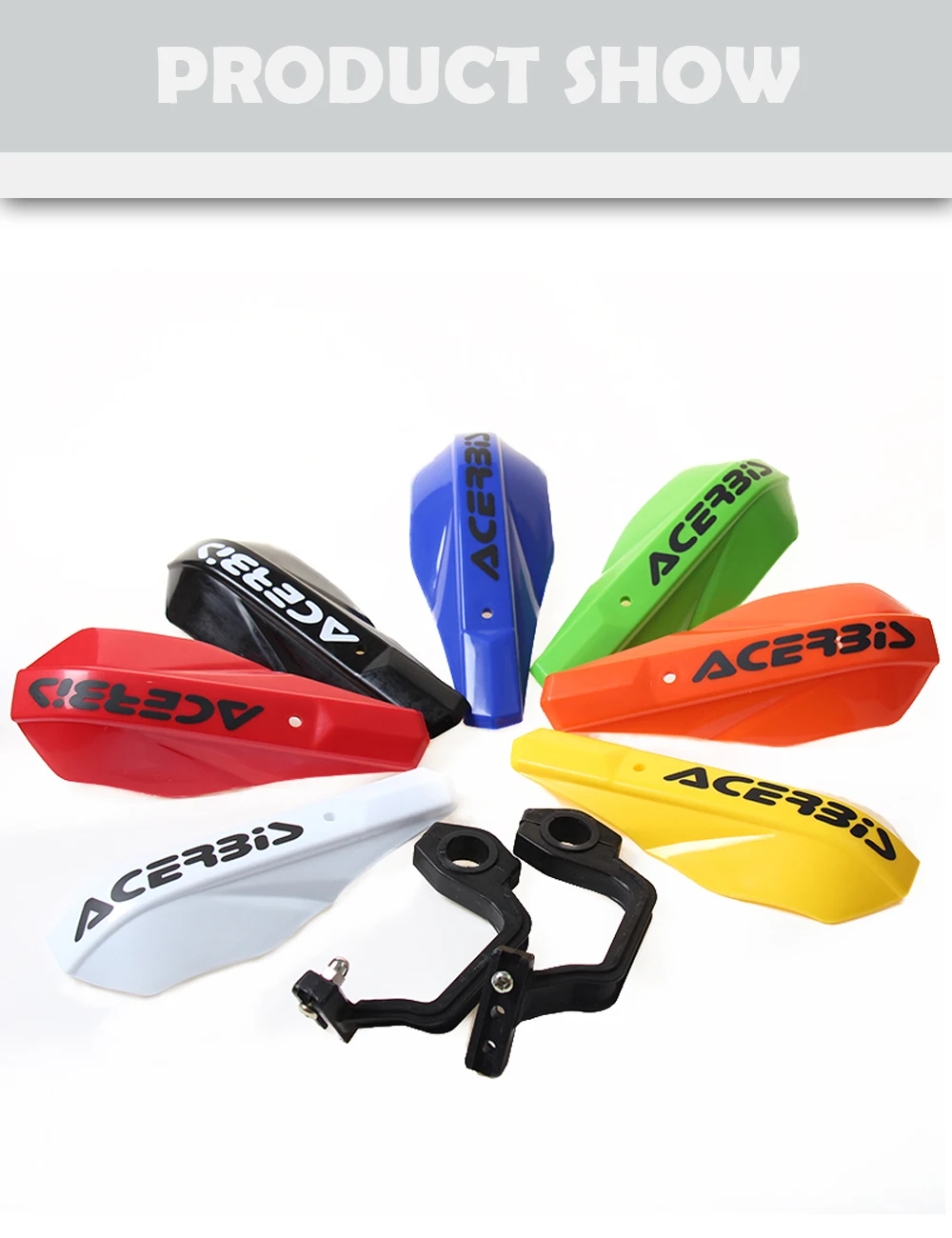 Guardamanos de plástico para pit bike y motocicleta