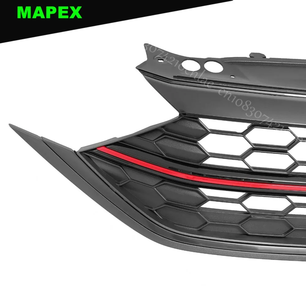 Rejilla Parachoques VW Jetta con Ribete Rojo - imagen 4