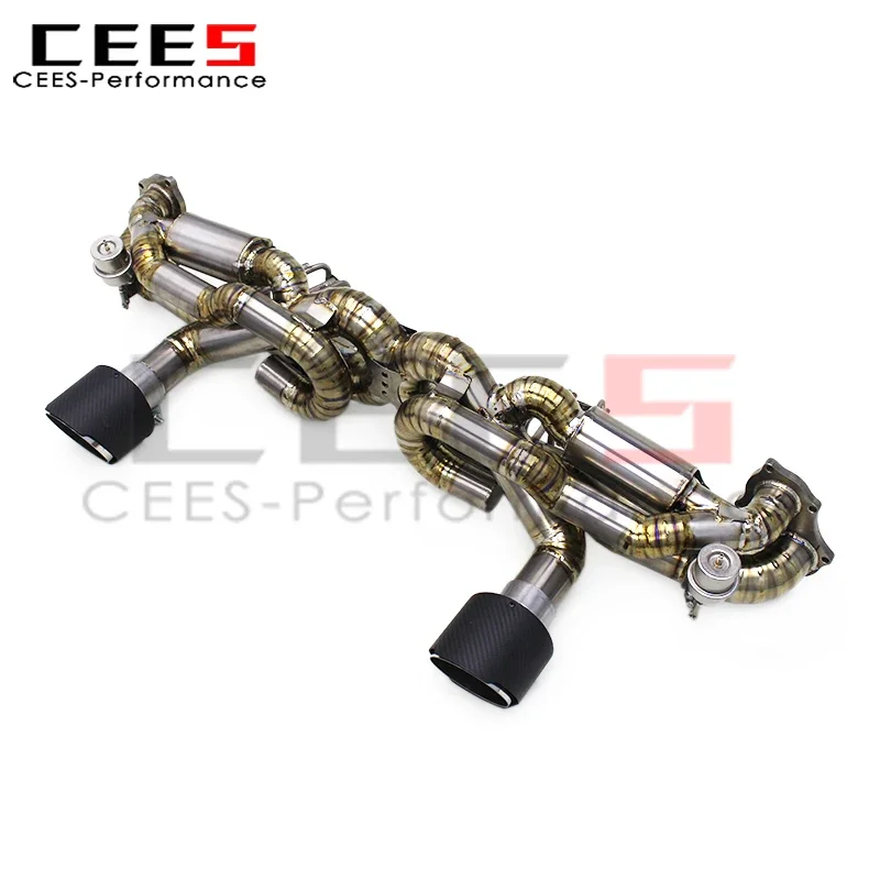 Escape deportivo con válvula para Porsche 718 Cayman GT4 4.0L – silenciador y tubo racing - imagen 2