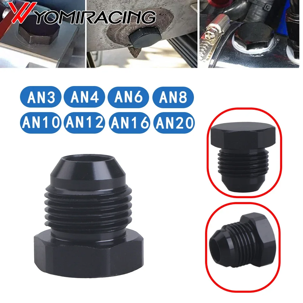 Kit tapones ciegos raccords AN4-AN12 aluminio anodizado multiconexión
