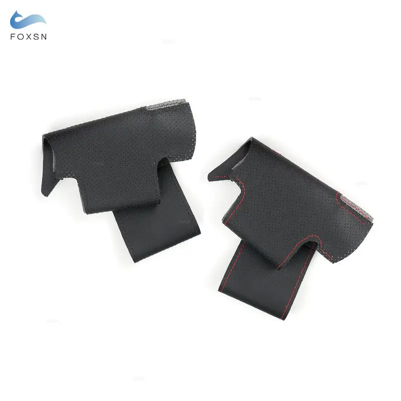 Para Nissan Versa Note Livina 2013 2014 2015 nuevo Tiida Sylphy 2011-2015 Sunny Sentra cubierta interior del volante del coche embellecedor de cuero - imagen 2