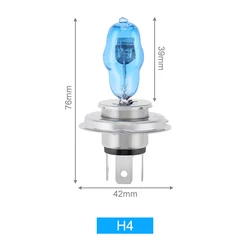 Bombillas H4 100W 6000K blancas 3000LM tipo HOD para faro delantero