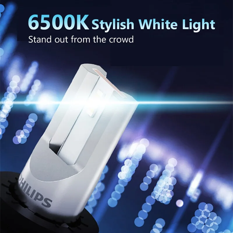 Philips LED H7 bombilla faro blanco brillante 6000K - imagen 2