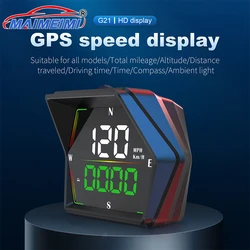 Velocímetro digital GPS G21 head-up display con aviso de velocidad