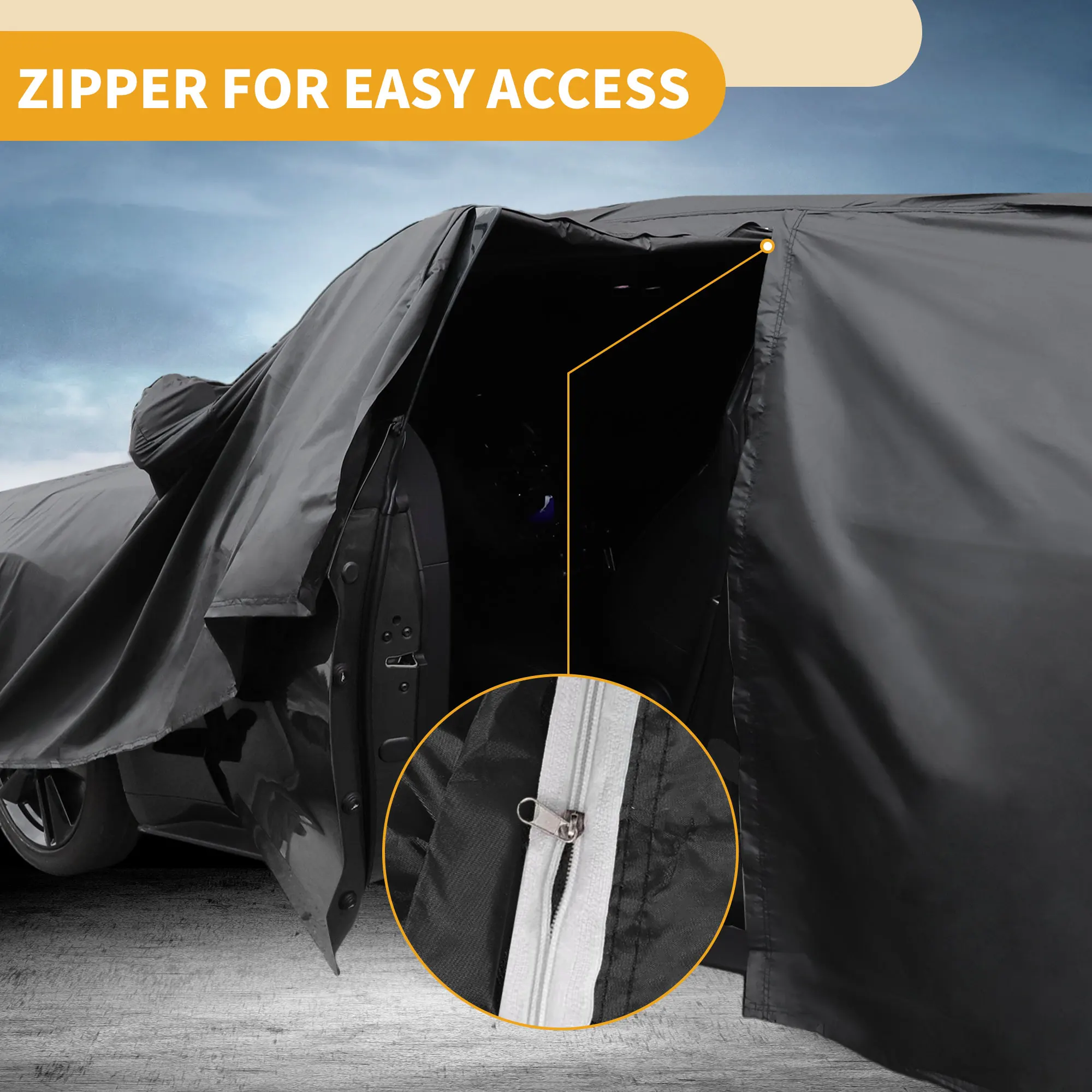 UXCELL Funda exterior impermeable coche con reflectantes – GMC Sierra - imagen 4